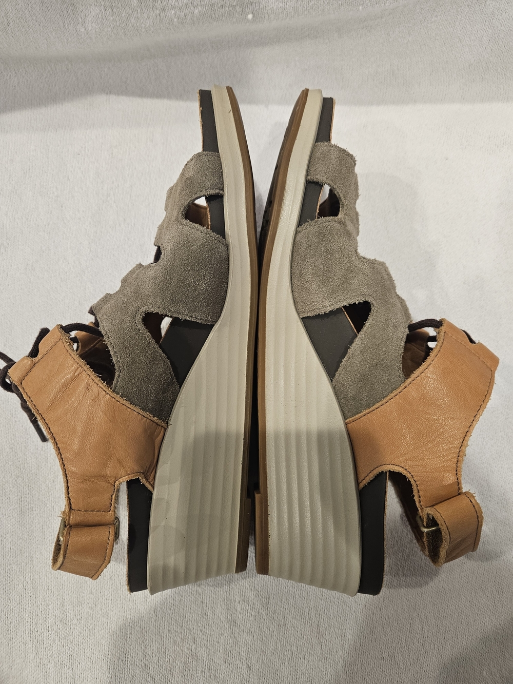 SAS Sedona Women’s Lace Up Comfort Wedge Sandals Size 9M $189 in Sagebrush - Picture 7 of 10